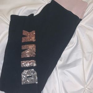PINK sequins leggings